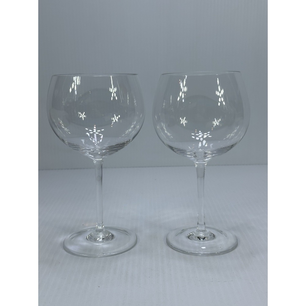 2 TIFFANY & CO PURPOSE WINE GLASS Blown Lead Crystal Glasses